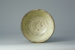 粉青印花鉢（朝鮮時代・15世紀後半） 高74mm 口径201mm