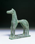青銅馬（ギリシャ・紀元前750～紀元前700年）高122mm　※